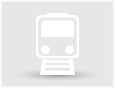 Buharlı lokomotif. Eski demiryolu web simgesi