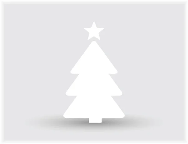 Vetor Simples Árvore Natal Original Novo Cartão Ano — Vetor de Stock