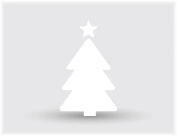 Vector Simple Árbol Navidad Tarjeta Año Nuevo Original — Vector de stock