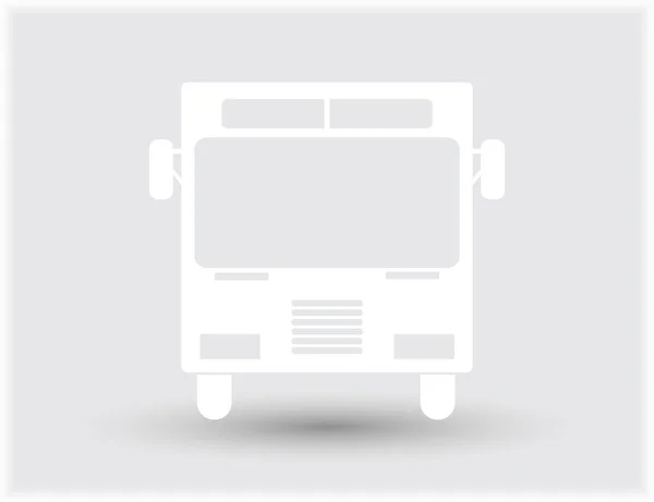 Autobus Wektor Ilustracja Logo Stałych Piktogram — Wektor stockowy