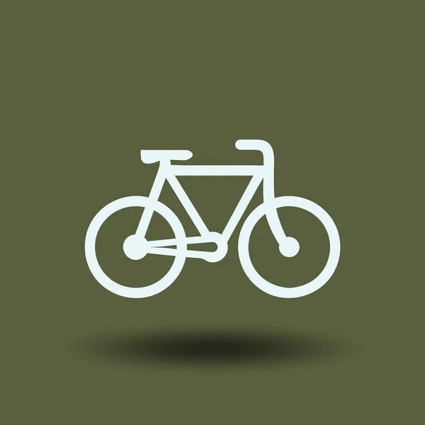 Bicicleta Icono Bicicleta Vector Concepto Ciclista — Vector de stock