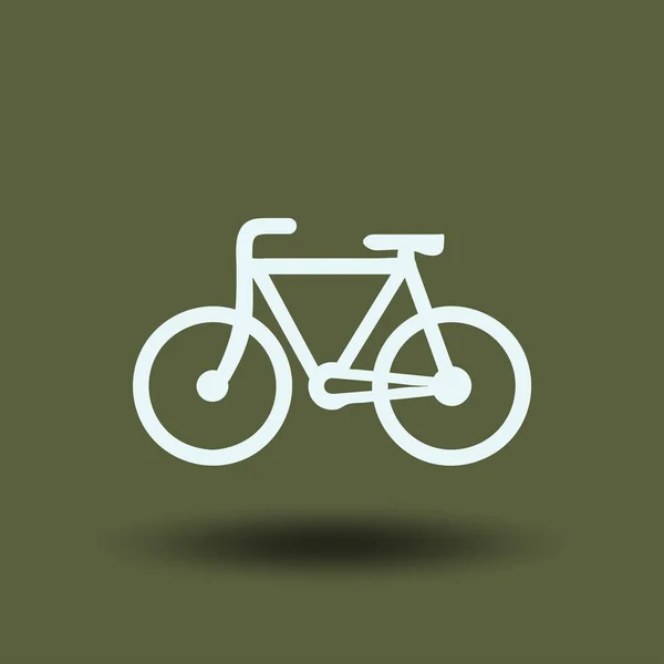 Bicicleta Vetor Ícone Bicicleta Conceito Ciclismo — Vetor de Stock