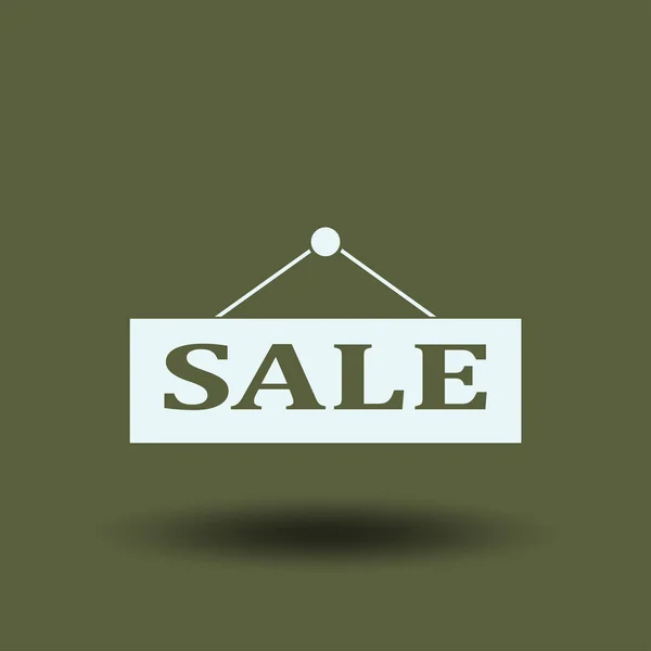 Verkauf Preisschild Symbol Zeichen Isolierten Hintergrund Vektor Flaches Design Illustration — Stockvektor