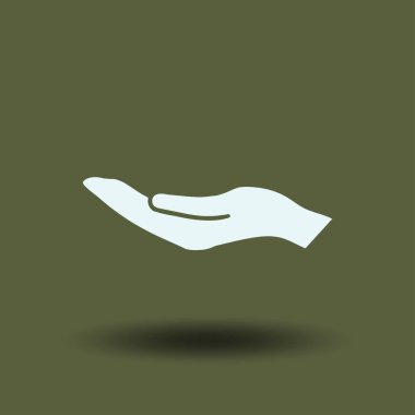 eller simge vektör, düz tasarım en iyi vektör simgesi