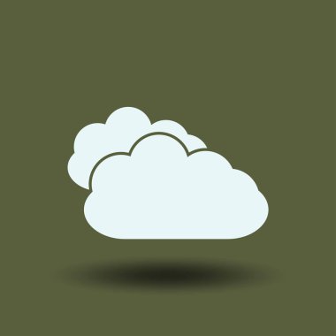 Web uygulamalarında kullanmak için resim iki bulutlar vektör