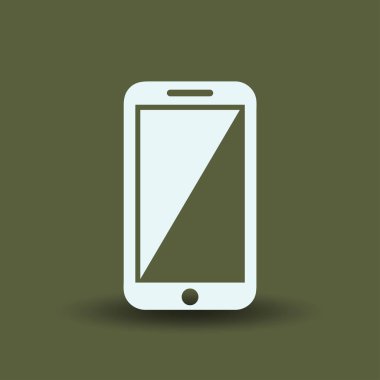 mükemmel detaylı modern akıllı telefon yalıtım vektör