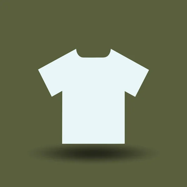 Shirt Ikonra Lapos Vektor — Stock Vector