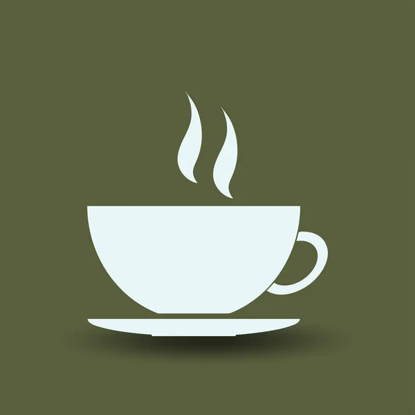 Taza Café Vector Icono — Vector de stock