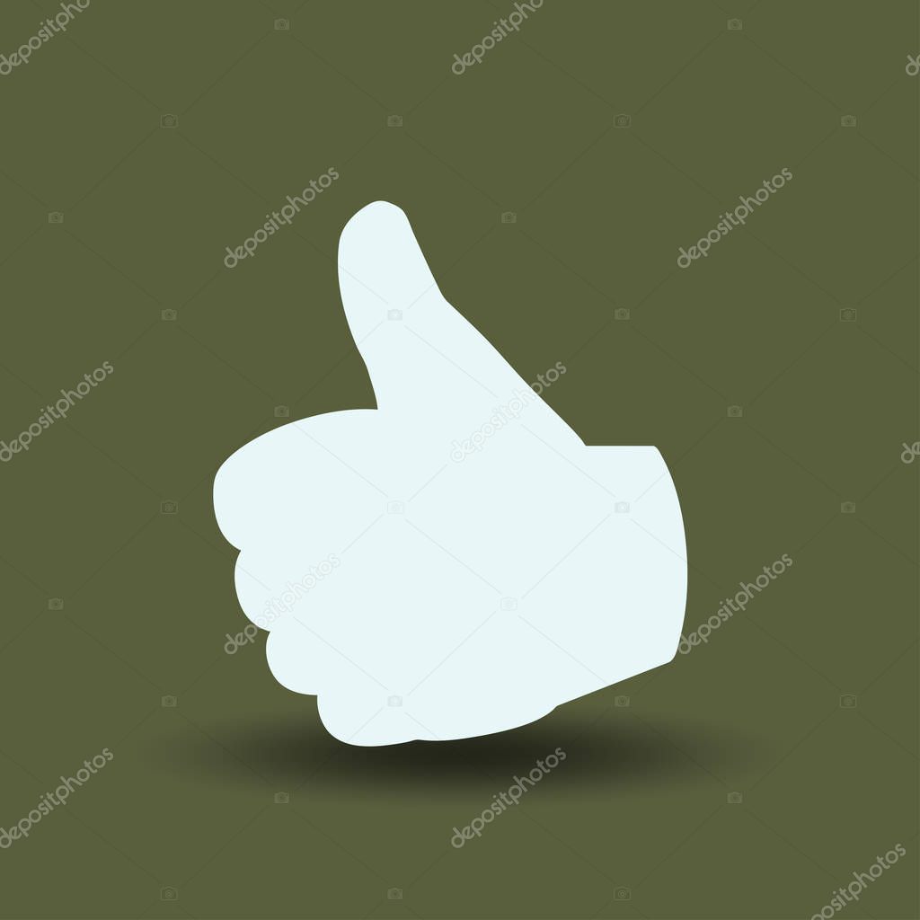 Vector thumb up icon