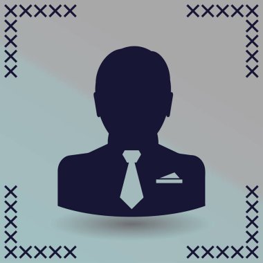 Adam baş vektör simgesi