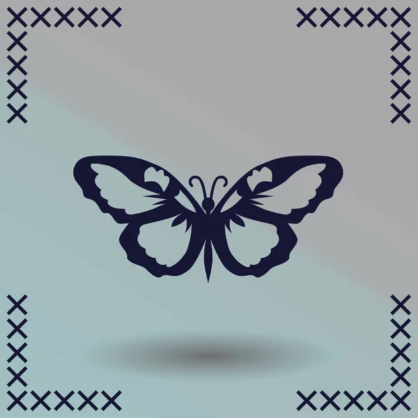 Mariposa Logo Diseño Gráfico Concepto — Archivo Imágenes Vectoriales