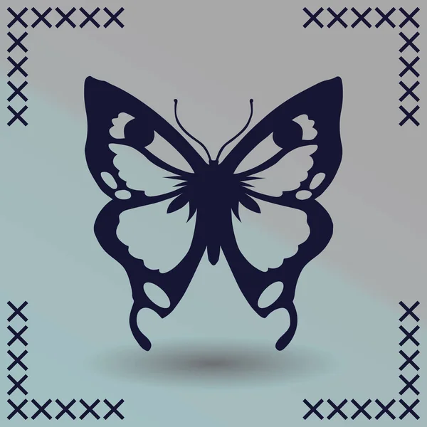 Mariposa Logo Diseño Gráfico Concepto — Vector de stock