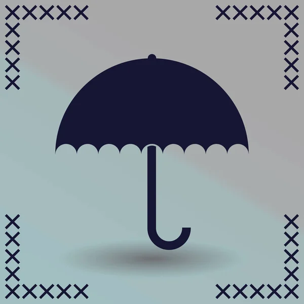 Parapluie Vecteur Icône Web — Image vectorielle