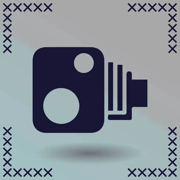 Ikona Webové Kamery Video Kamera — Stockový vektor