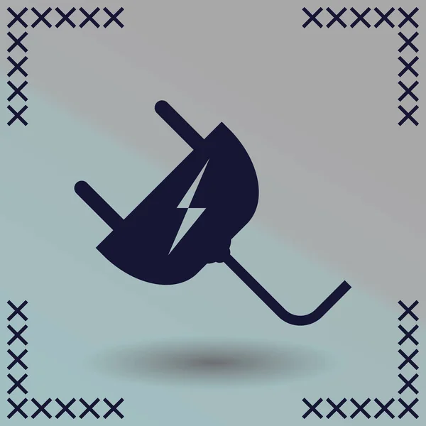 Plug Icon Vector Illustratie — Stockvector