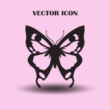 Kelebek logo grafik tasarım konsepti.