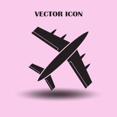 Uçak vektör web simgesi