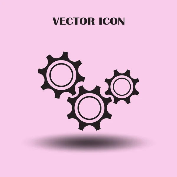 Getriebe Symbol Vektor Folge — Stockvektor