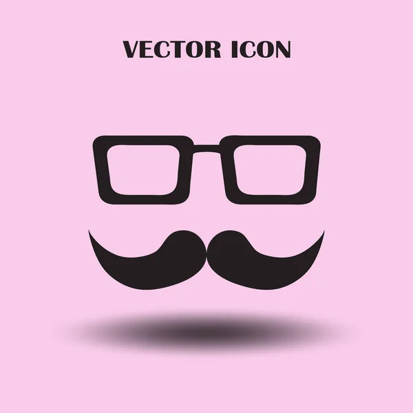 Векторная Иконка Усы Очки — стоковый вектор