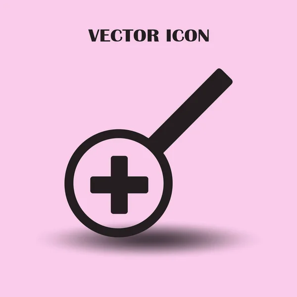 Ícone Web Lupa — Vetor de Stock