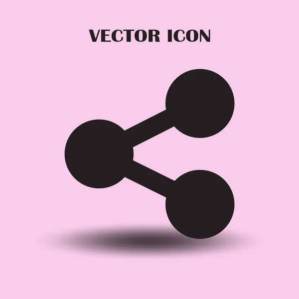 Molekül Symbol Vektorillustration — Stockvektor