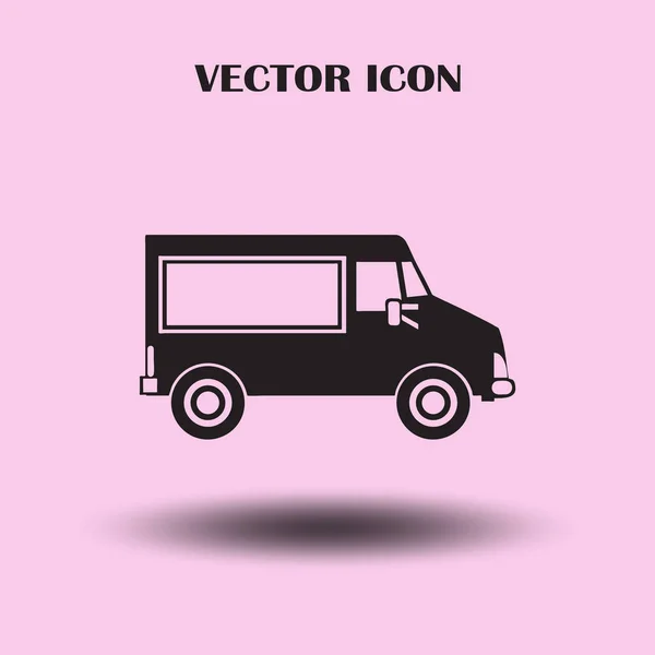 Vector Carro Plano Ícone — Vetor de Stock