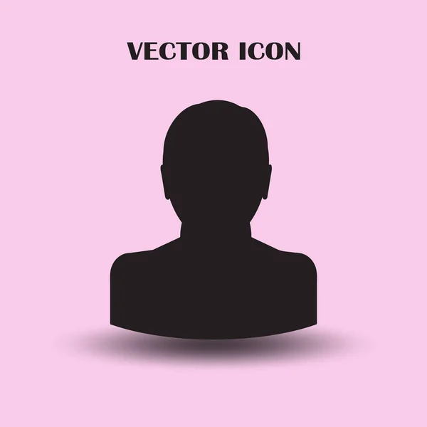 Hombre Icono Vector Plano — Vector de stock