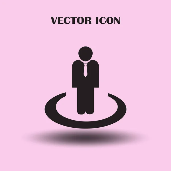 Ícone Vetor Plano Homem — Vetor de Stock