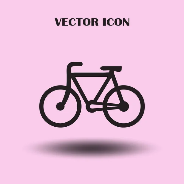 Bicicleta Vetor Ícone Bicicleta Conceito Ciclismo — Vetor de Stock