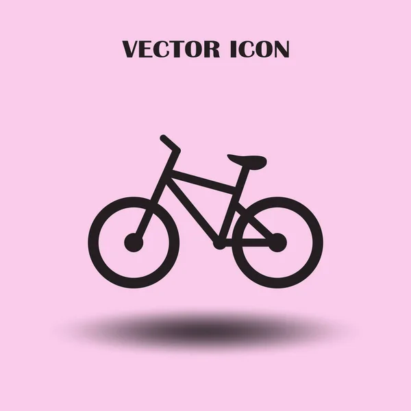 Bicicleta Vetor Ícone Bicicleta Conceito Ciclismo — Vetor de Stock