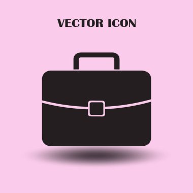 Evrak çantası ikonu, vektör illüstrasyonu. düz tasarım biçimi