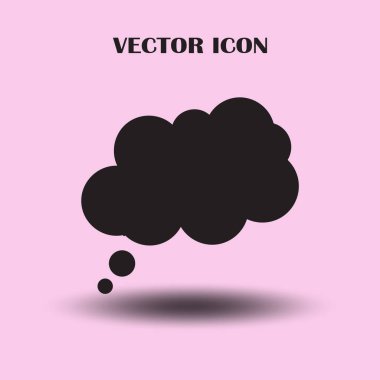 Konuşma balonları çifti. Sosyal simgeler. Düz stil tasarım