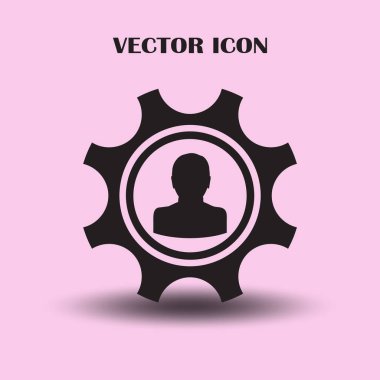 Dişli simgesini. Vektör, Eps 10