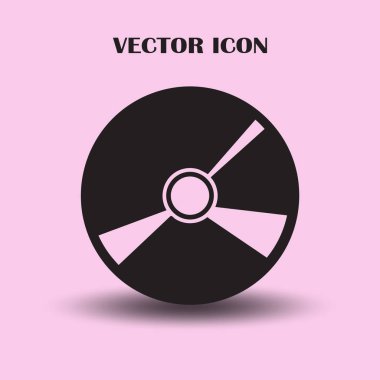 CD düz vektör çizim