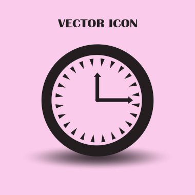 Saat vektör web simgesi