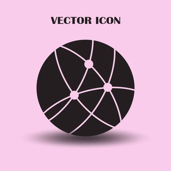 Icône Site Web Icône Globe Vectoriel — Image vectorielle