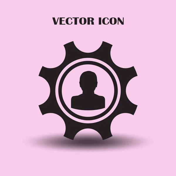 Getriebe Symbol Vektor Folge — Stockvektor