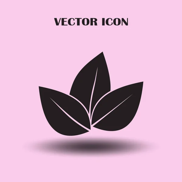 Leaf Icon Vector Illustration — Stock Vector