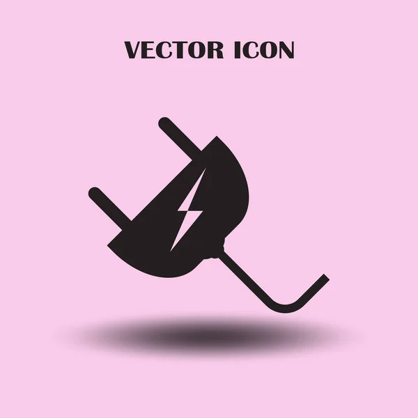 Plug Icon Vektorabbildung — Stockvektor