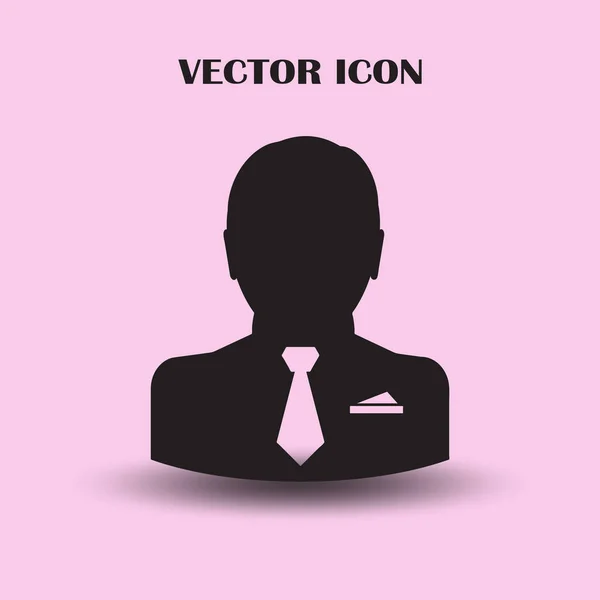 Mann Flache Vektorsymbol — Stockvektor