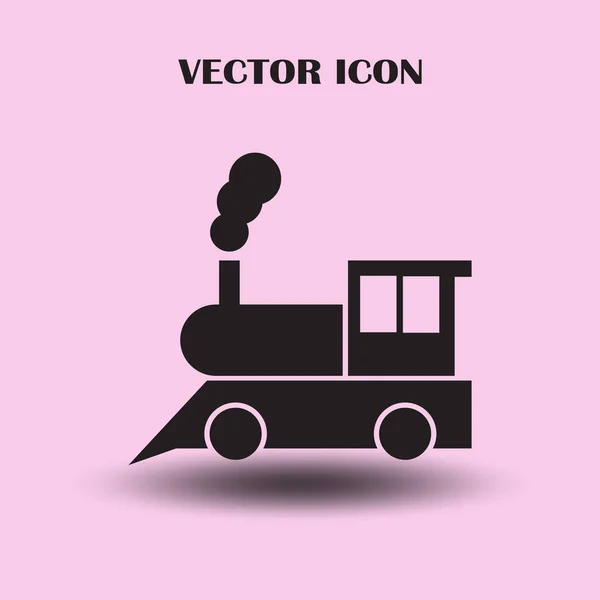 Icono Del Tren Viejo Pictograma Clásico Locomotora Vapor — Vector de stock