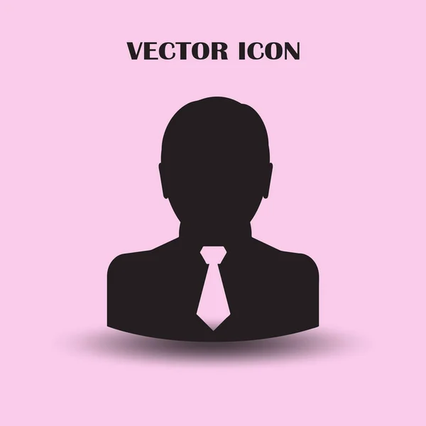 Hombre Icono Vector Plano — Vector de stock