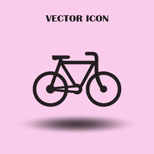 Bicicleta Vetor Ícone Bicicleta Conceito Ciclismo — Vetor de Stock