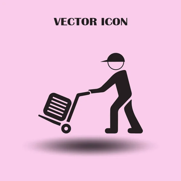Ilustración Hombre Con Equipaje — Vector de stock