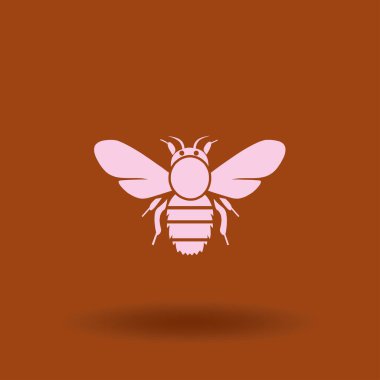 Bir arka plan üzerinde izole sinek simgesi