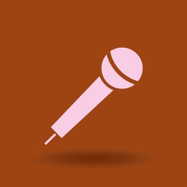 Mikrofon vektör web simgesi