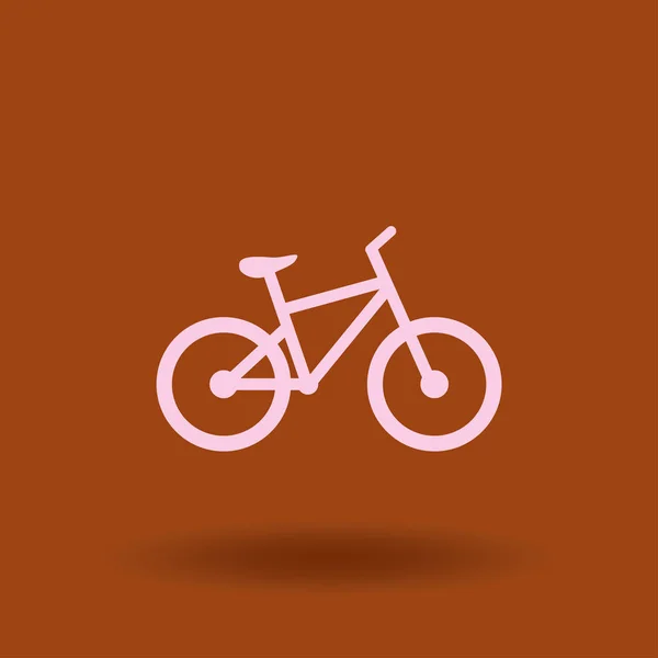 Fiets Fiets Pictogram Vector Fietsen Concept — Stockvector