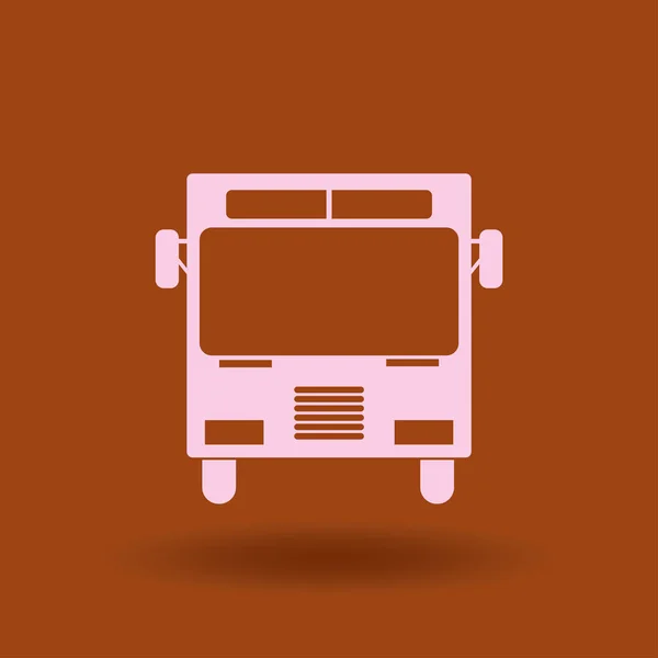 Icono Del Autobús Escolar Aislado Segundo Plano Ilustración Del Logotipo — Vector de stock
