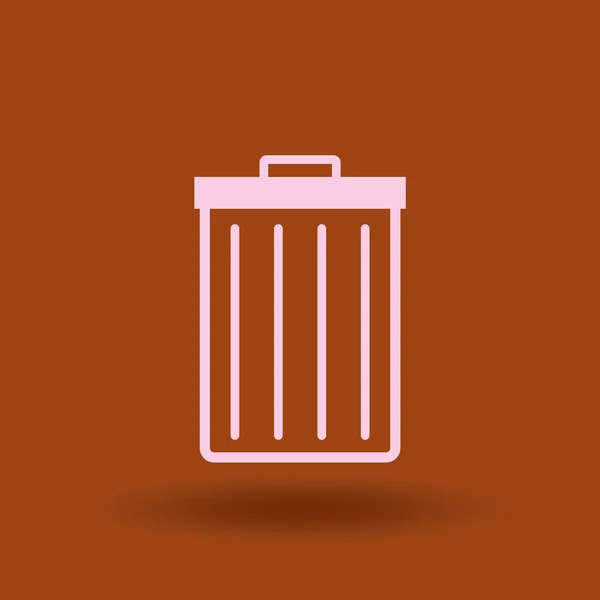 Trash Can Icon Vector — Stock Vector