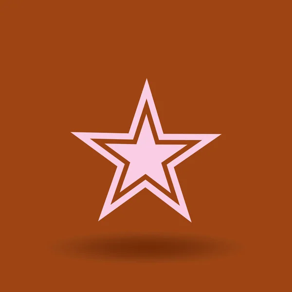 Hvězda Izolované Ploché Webové Mobilní Ikona — Stockový vektor